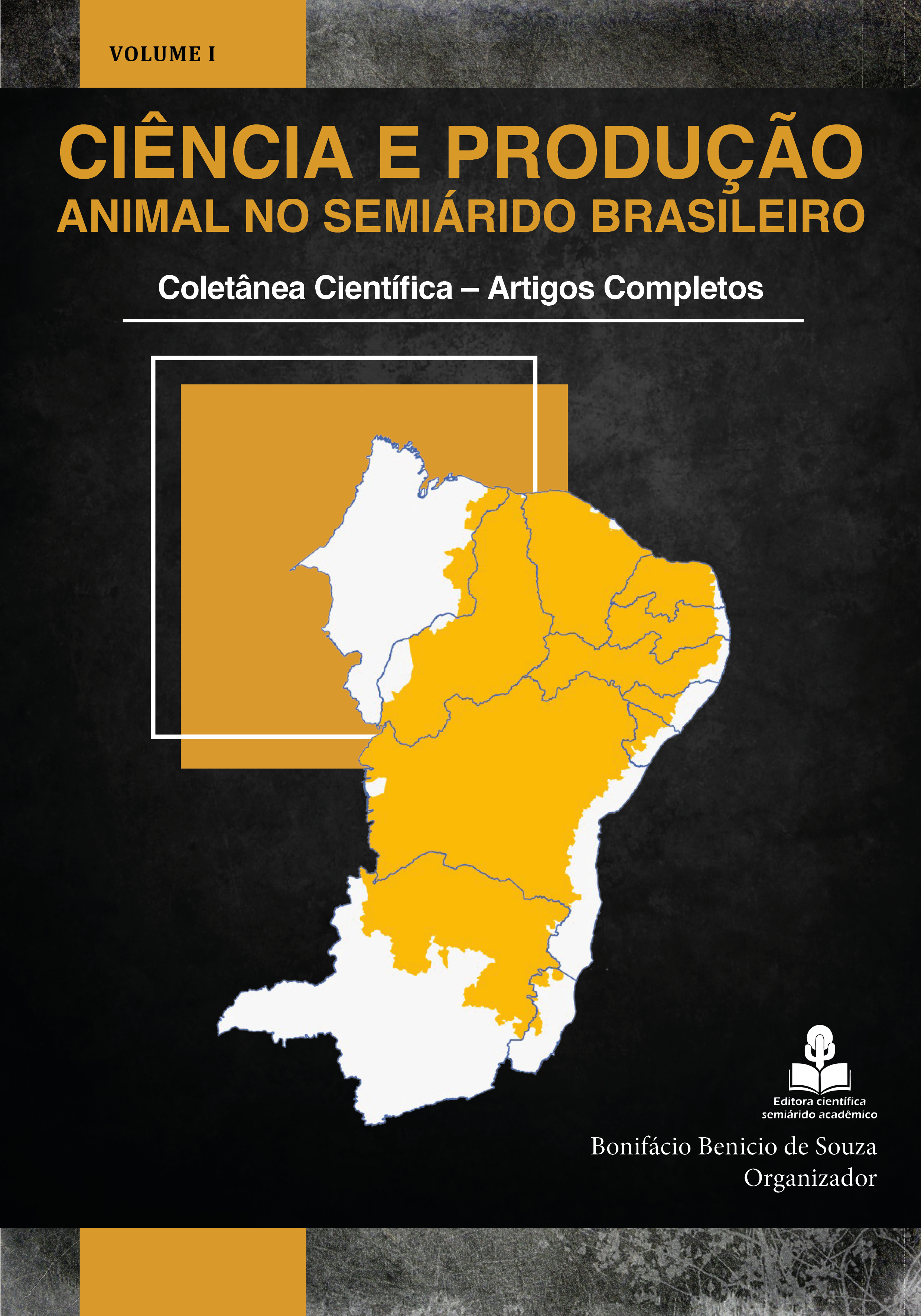 Capa do Volume 1 da coletânea Ciência e Produção Animal no Semiárido Brasileiro.